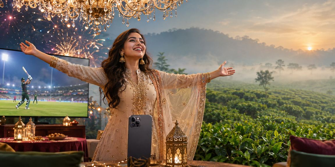 সিলেটে ঈদ উৎসবে lk666 অ্যাপে ক্রিকেট বেটিং উপভোগ করছেন একজন খেলোয়াড়